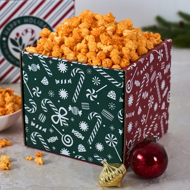 Holly Jolly Cheesy Cheddar Popcorn Experience