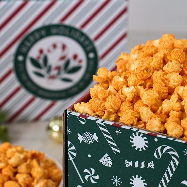 Holly Jolly Cheesy Cheddar Popcorn Experience