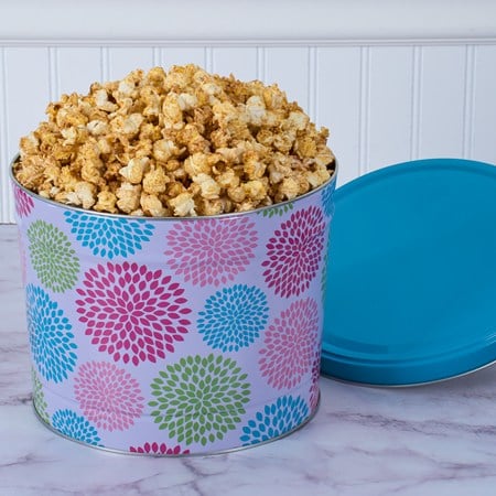 Jubilee Floral Cinnamon Popcorn Tin - 2 Gallon