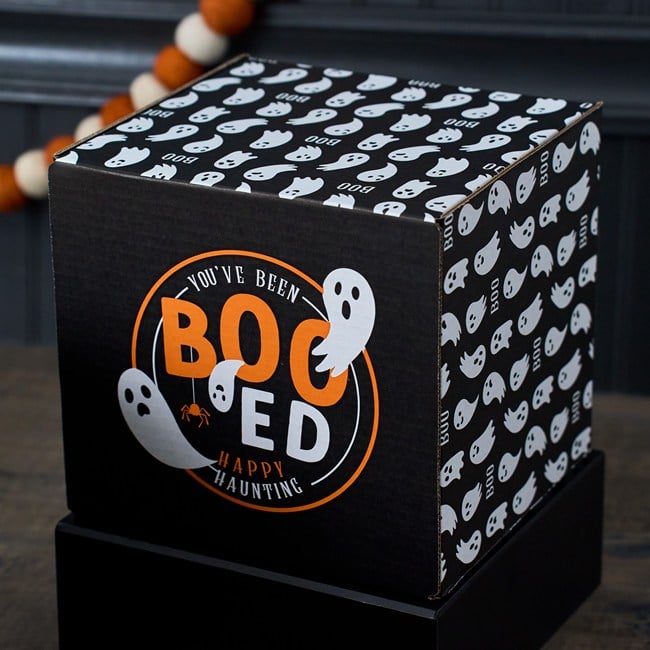 Happy Halloween Cheesy Cheddar and Caramel Popcorn Duo Experience