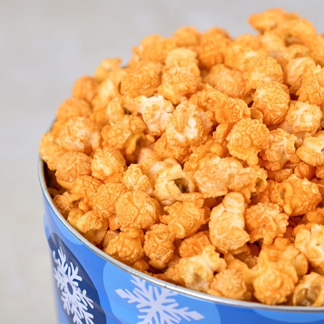 Winter Wishes Cheesy Cheddar Popcorn 3.5 Gallon Experience