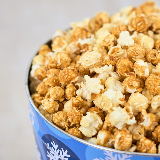 Winter Wishes Caramel and Kettle Corn Popcorn Duo 3.5 Gallon Experience