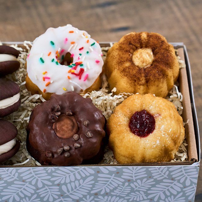Chocolate and Vanilla Baked Goods Gift Tower Deluxe