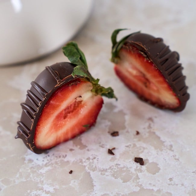 Dark Chocolate Dipped Strawberries
