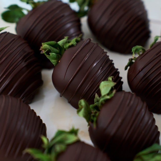 Dark Chocolate Dipped Strawberries