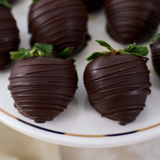 Dark Chocolate Dipped Strawberries