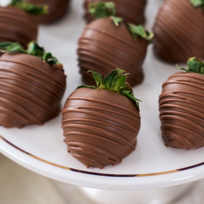 Milk Chocolate Covered Strawberries Dozen