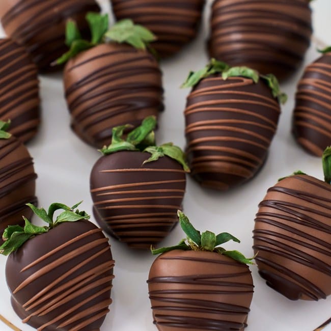 Dark & Milk Chocolate Covered Strawberries Dozen