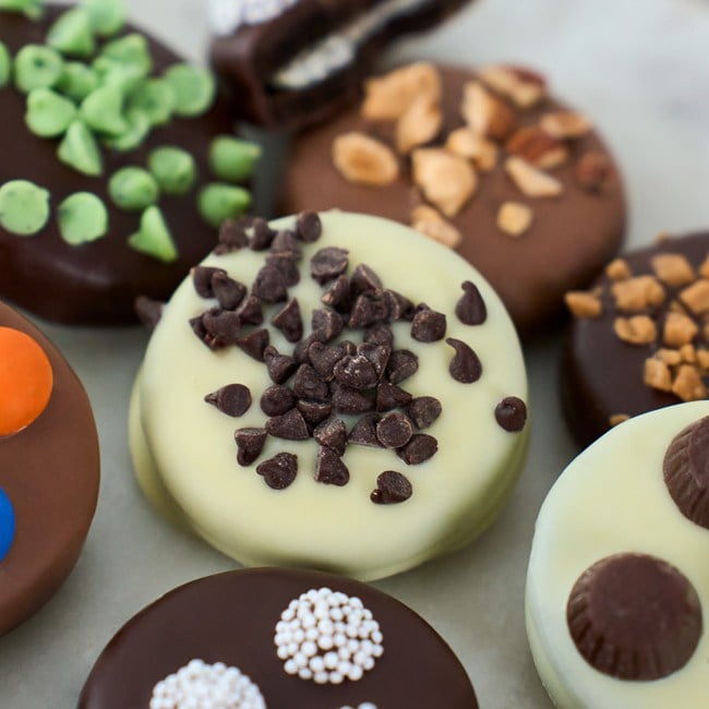 Gourmet Chocolate Dipped Oreo Cookies Dozen