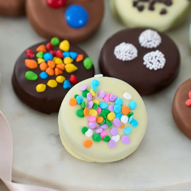 Gourmet Chocolate Dipped Oreo Cookies Dozen