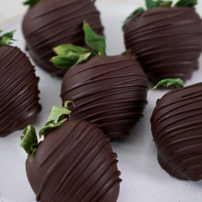 Dark Chocolate Dipped Strawberries